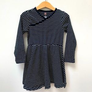 Tea Collection long sleeve dress black/white stripe
